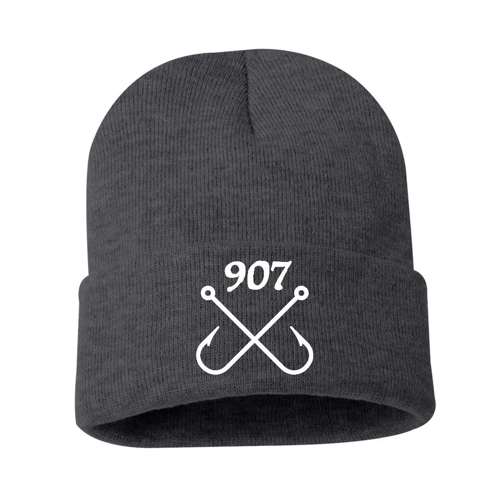 Fishing Hooks Rolled Beanie